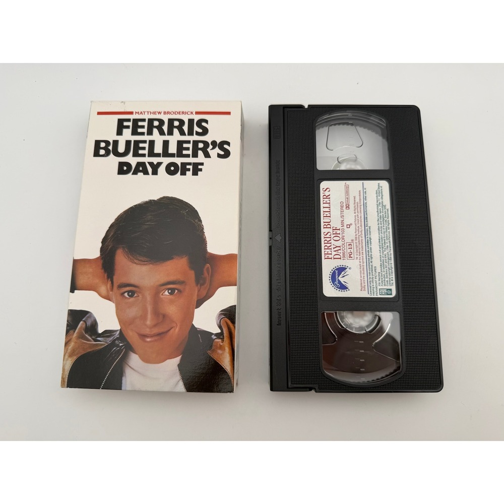 Ferris Bueller's Day Off VHS Matthew Broderick John Hughes Comedy 1986 Vintage